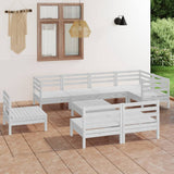 vidaXL 9-piece Lounge Set Solid Pine Wood