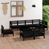 vidaXL 9-piece Lounge Set Solid Pine Wood