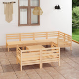 vidaXL 8-Piece Lounge Set Solid Pine Wood