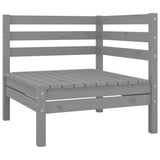 vidaXL 8-Delige Loungeset massief grenenhout wit