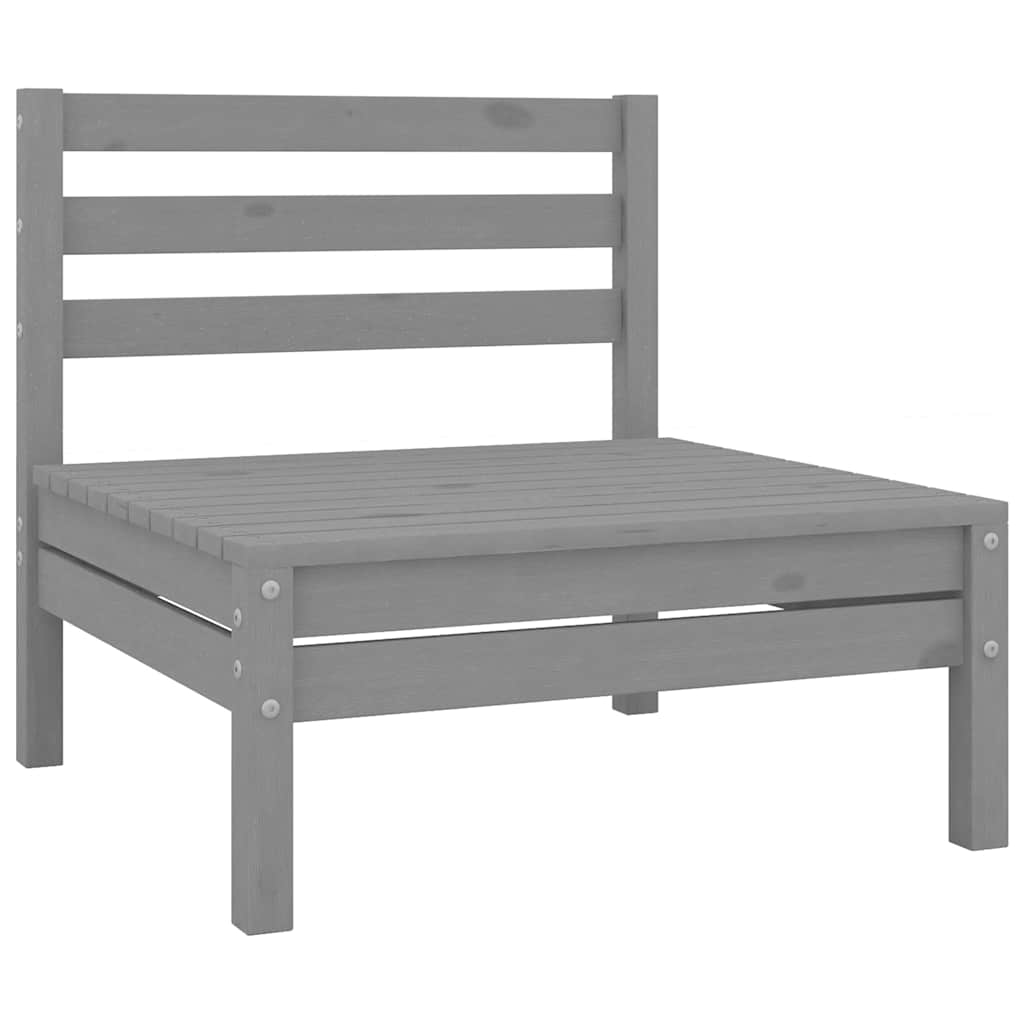 vidaXL 8-Delige Loungeset massief grenenhout wit