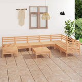 vidaXL 9-delige Loungeset massief grenenhout