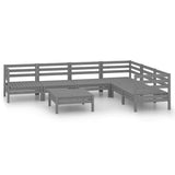 vidaXL 7-Piece Lounge Set Solid Pine Wood White