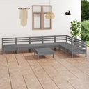 vidaXL 8-delige Loungeset massief grenenhout