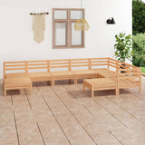 vidaXL 9-piece Lounge Set Solid Pine Wood
