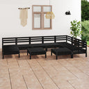 vidaXL 10-delige Loungeset massief grenenhout