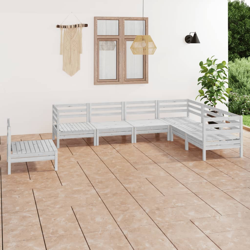 vidaXL 7-delige Loungeset massief grenenhout
