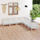 vidaXL 7-delige Loungeset massief grenenhout