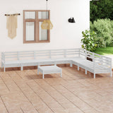 vidaXL 9-delige Loungeset massief grenenhout