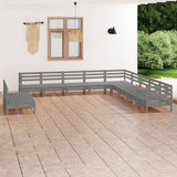 vidaXL 11-delige Loungeset massief grenenhout