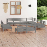 vidaXL 11-delige Loungeset massief grenenhout