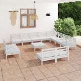 vidaXL 13-delige Loungeset massief grenenhout