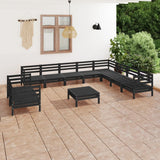 vidaXL 11-delige Loungeset massief grenenhout