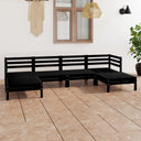 vidaXL 6-delige Loungeset massief grenenhout