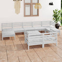 vidaXL 10-delige Loungeset massief grenenhout