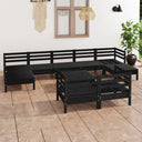 vidaXL 10-delige Loungeset massief grenenhout