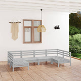 vidaXL 6-Piece Lounge Set Solid Pine Wood