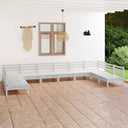 vidaXL 10-delige Loungeset massief grenenhout