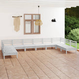 vidaXL 10-delige Loungeset massief grenenhout