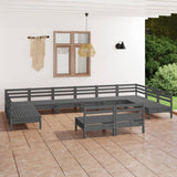 vidaXL 12-delige Loungeset massief grenenhout