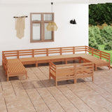 vidaXL 12-delige Loungeset massief grenenhout