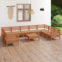 vidaXL 10-delige Loungeset massief grenenhout