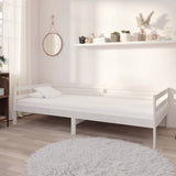 vidaXL Slaapbank met matras massief grenenhout 90x200 cm