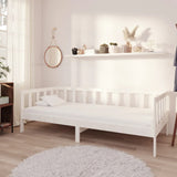 vidaXL Slaapbank met matras massief grenenhout 90x200 cm