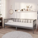 vidaXL Slaapbank met matras massief grenenhout 90x200 cm