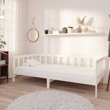 vidaXL Slaapbank met matras massief grenenhout 90x200 cm
