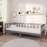 vidaXL Slaapbank met matras massief grenenhout 90x200 cm