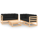 vidaXL 5-delige Loungeset massief grenenhout