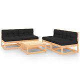 3075264 vidaXL 5- delige Tuin Lounge Set Massief Hout Grenen