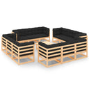 vidaXL 13-piece Lounge Set Solid Pine Wood