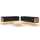 vidaXL 7-delige Loungeset massief grenenhout