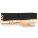 vidaXL 5-delige Loungeset massief grenenhout