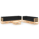 vidaXL 8-delige Loungeset massief grenenhout