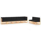 vidaXL 7-Piece Lounge Set Solid Pinewood Honey Brown