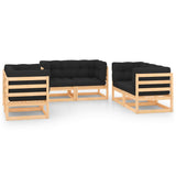vidaXL 6-Piece Lounge Set Solid Pine Wood