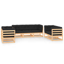 vidaXL 7-delige Loungeset massief grenenhout
