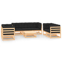 vidaXL 8-delige Loungeset massief grenenhout
