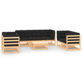 vidaXL 8-Piece Lounge Set Solid Pine Wood