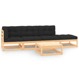 vidaXL 5-Piece Lounge Set Solid Pine Wood