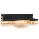 vidaXL 6-delige Loungeset massief grenenhout