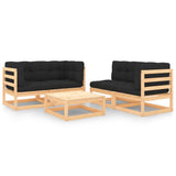 vidaXL 5-Piece Lounge Set Solid Pine Wood