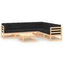 vidaXL 7-delige Loungeset massief grenenhout