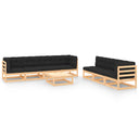 vidaXL 8-delige Loungeset massief grenenhout