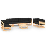 vidaXL 9-piece Lounge Set Solid Pine Wood