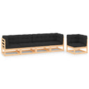 vidaXL 5-delige Loungeset massief grenenhout