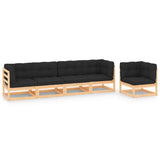 vidaXL 5-Piece Lounge Set Solid Pine Wood
